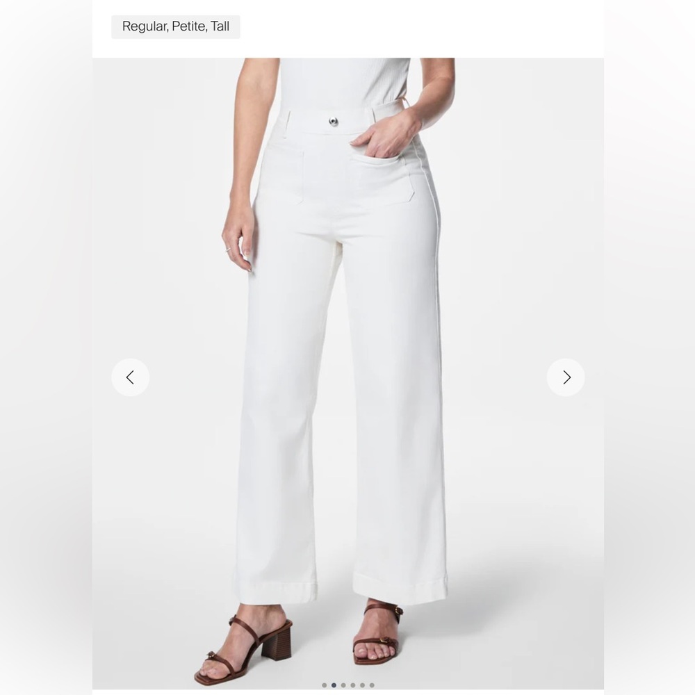SPANX white cropped pants